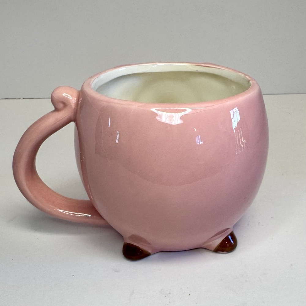 3D Pig Coffee Mug Tea Cup Whimsical Farmhouse Gift - Picture 4 of 9